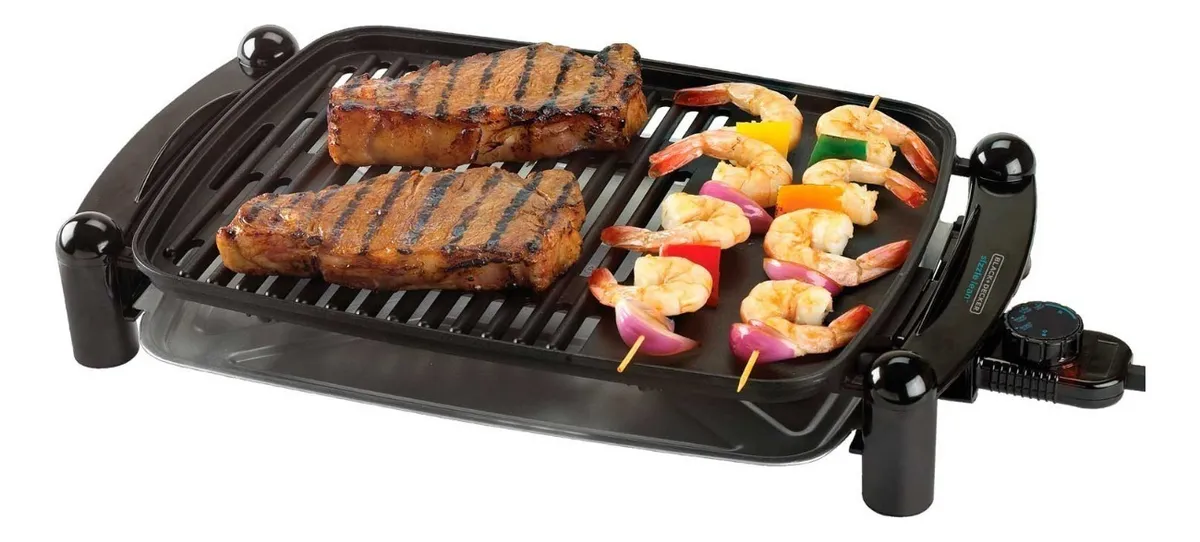 Parrilla Eléctrica Black+Decker Sizzlelean™ IG201-AR negra - Imagen 4
