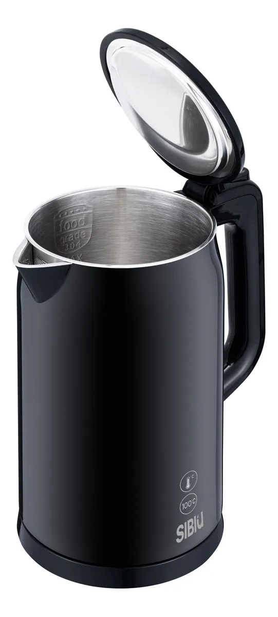 Pava Eléctrica Sibiu Acero Inoxidable 1.7lt Pantalla Digital PV10 - Imagen 3