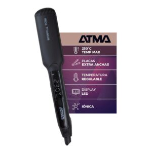 Planchita de Pelo Atma PL8862NP Wide Titanium Tech Ion 230 °C