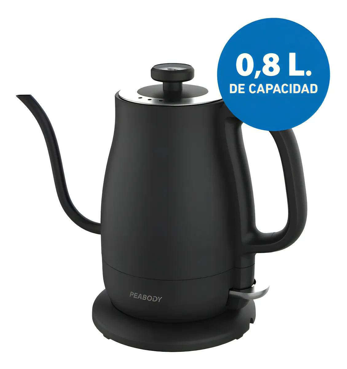 Jarra eléctrica Barista Peabody PE-CK8368 0.8L 1200W Cuello cisne - Imagen 4