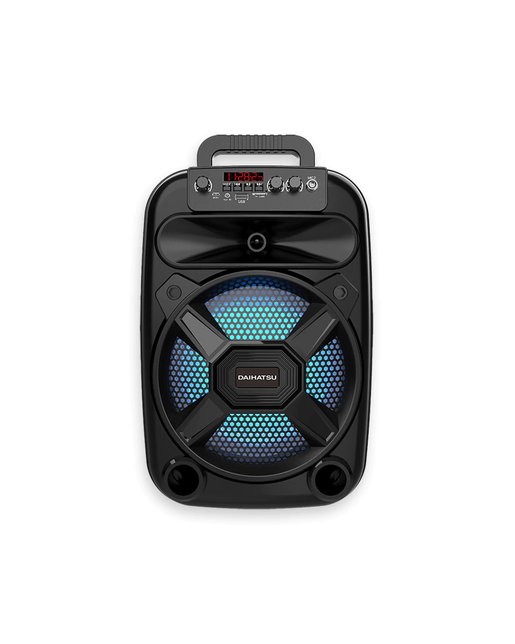Parlante Bluetooth Dahiatsu D‑S8000BT 2600W PMPO portátil con luces y karaoke