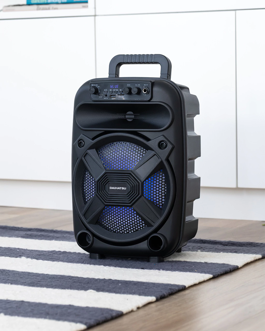 Parlante Bluetooth Dahiatsu D‑S8000BT 2600W PMPO portátil con luces y karaoke - Imagen 2