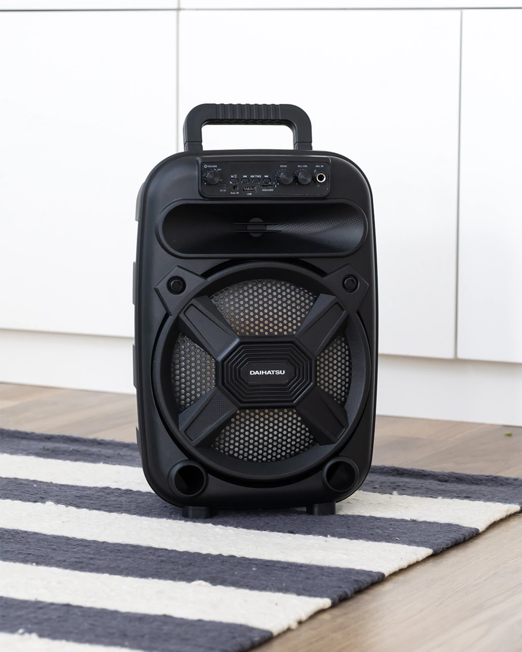 Parlante Bluetooth Dahiatsu D‑S8000BT 2600W PMPO portátil con luces y karaoke - Imagen 4