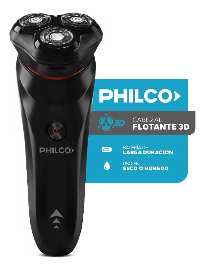 Afeitadora Philco AE5105PP Lithium Inalámbrica Wet & Dry 360° - Imagen 2
