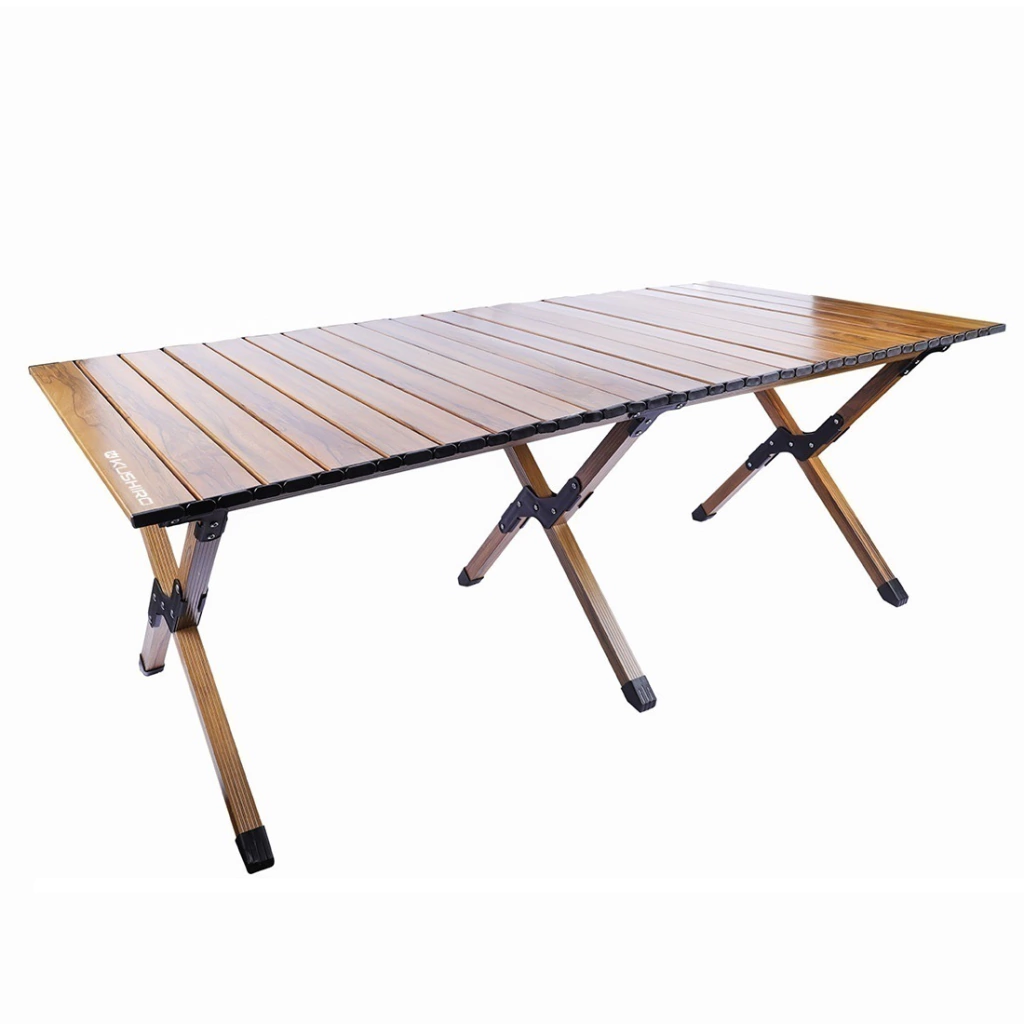 Mesa de Camping Enrollable Kushiro FMCI‑ENAL Aluminio con Bolso