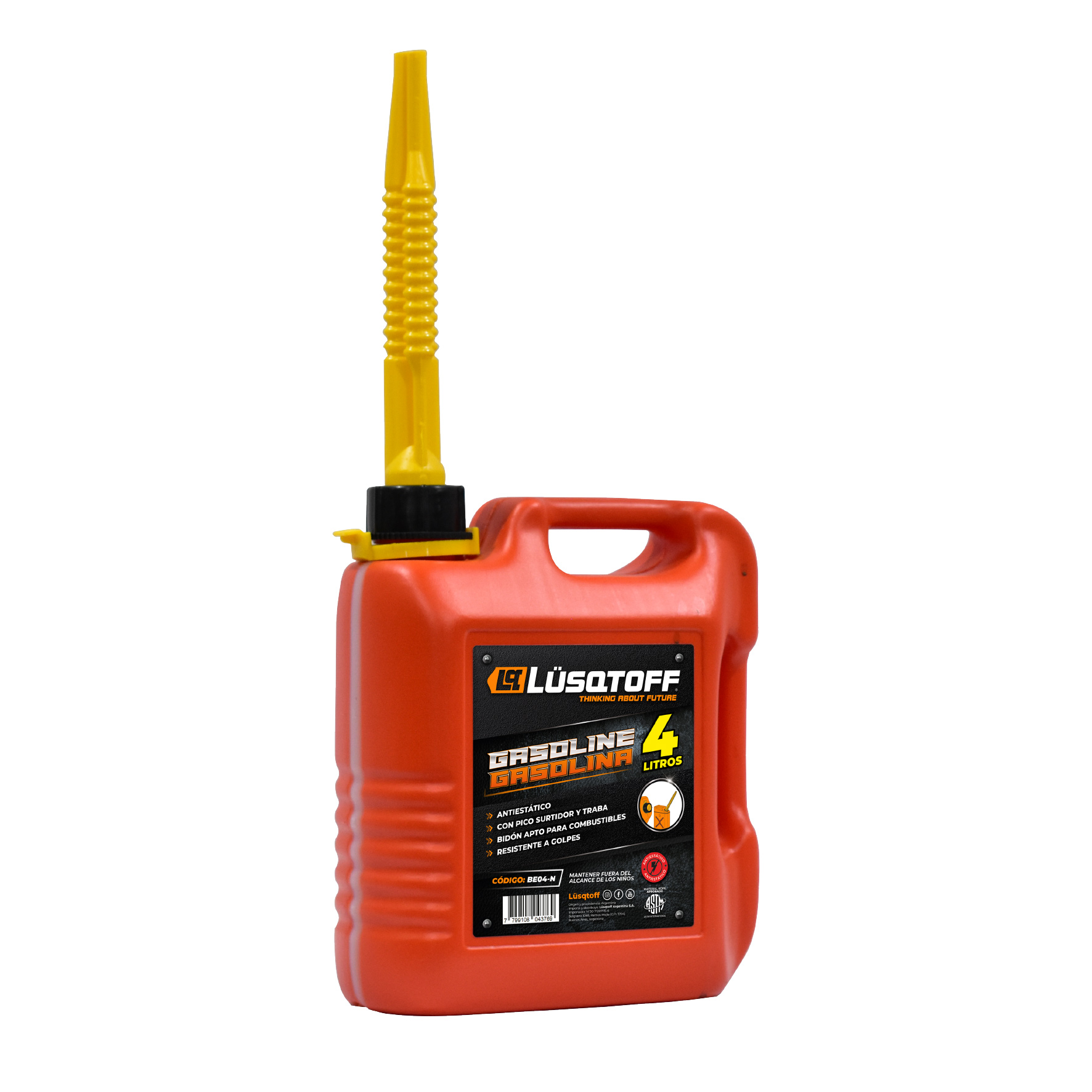 Bidón para Combustible Lüsqtoff BE04 4 Litros con Pico Surtidor