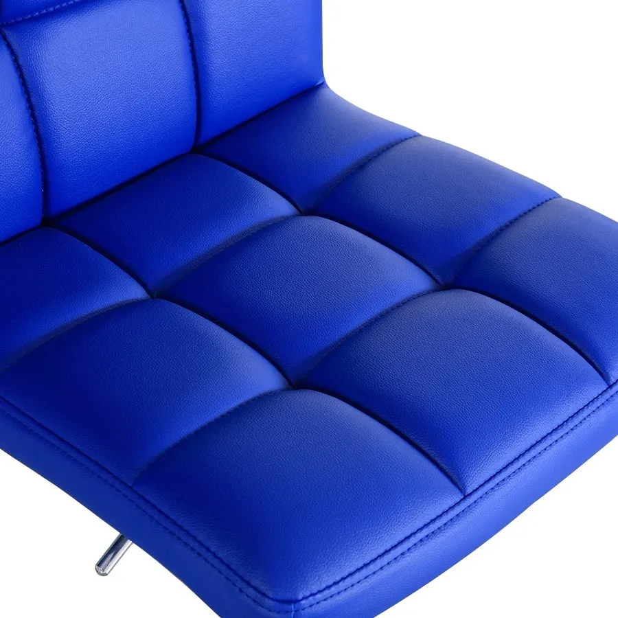 Banqueta de Bar Vonne BBPU02 Regulable con Respaldo Azul - Imagen 2