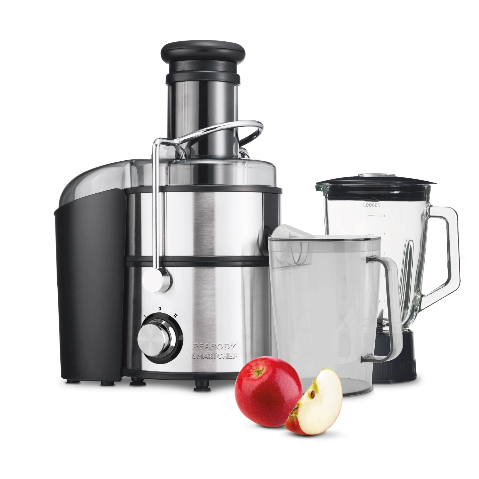 Extractor de Jugo y Licuadora Peabody PE‑JL6003 800 W 2 en 1