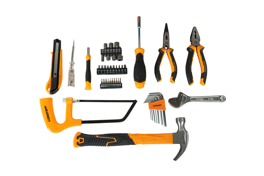 Set de Herramientas Manuales Lüsqtoff L4950 x46 Piezas con Caja Metálica 17" - Imagen 2