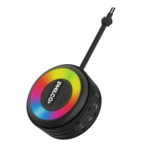 Parlante Portátil Philco SPH409 Bluetooth 10 W IP65 con Luces RGB