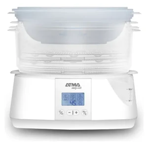 Vaporera Eléctrica ATMA VA8121P 900W 3niv. Digital