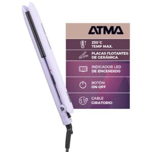 Planchita ATMA PL8833P Cerámica LCD 230°C