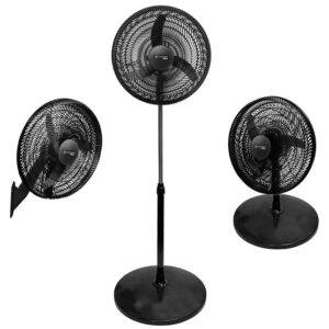 Ventilador de Pie 18" WBVP18K Whitenblack 3vel. Oscilante