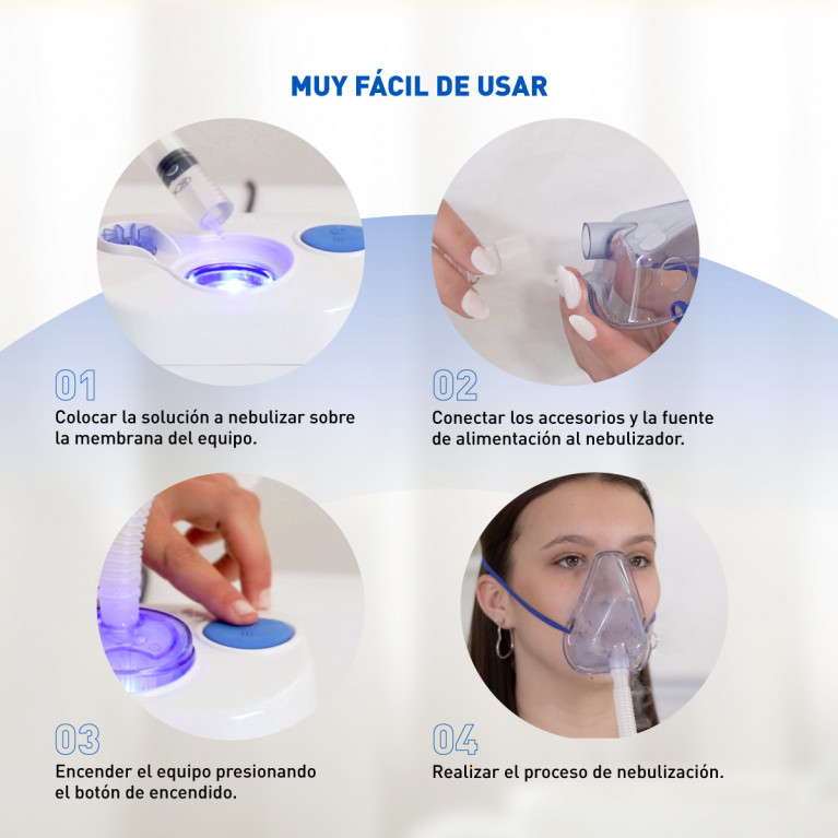 Nebulizador Ultrasónico Silfab N61 Piccolo Nuovo Compacto - Imagen 8