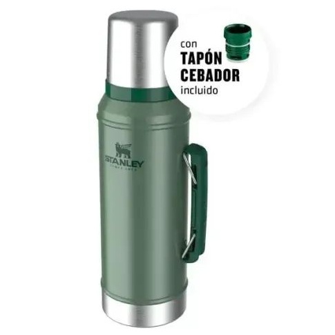 Termo Stanley Classic 950ml Acero con manija y pico cebador - Imagen 3