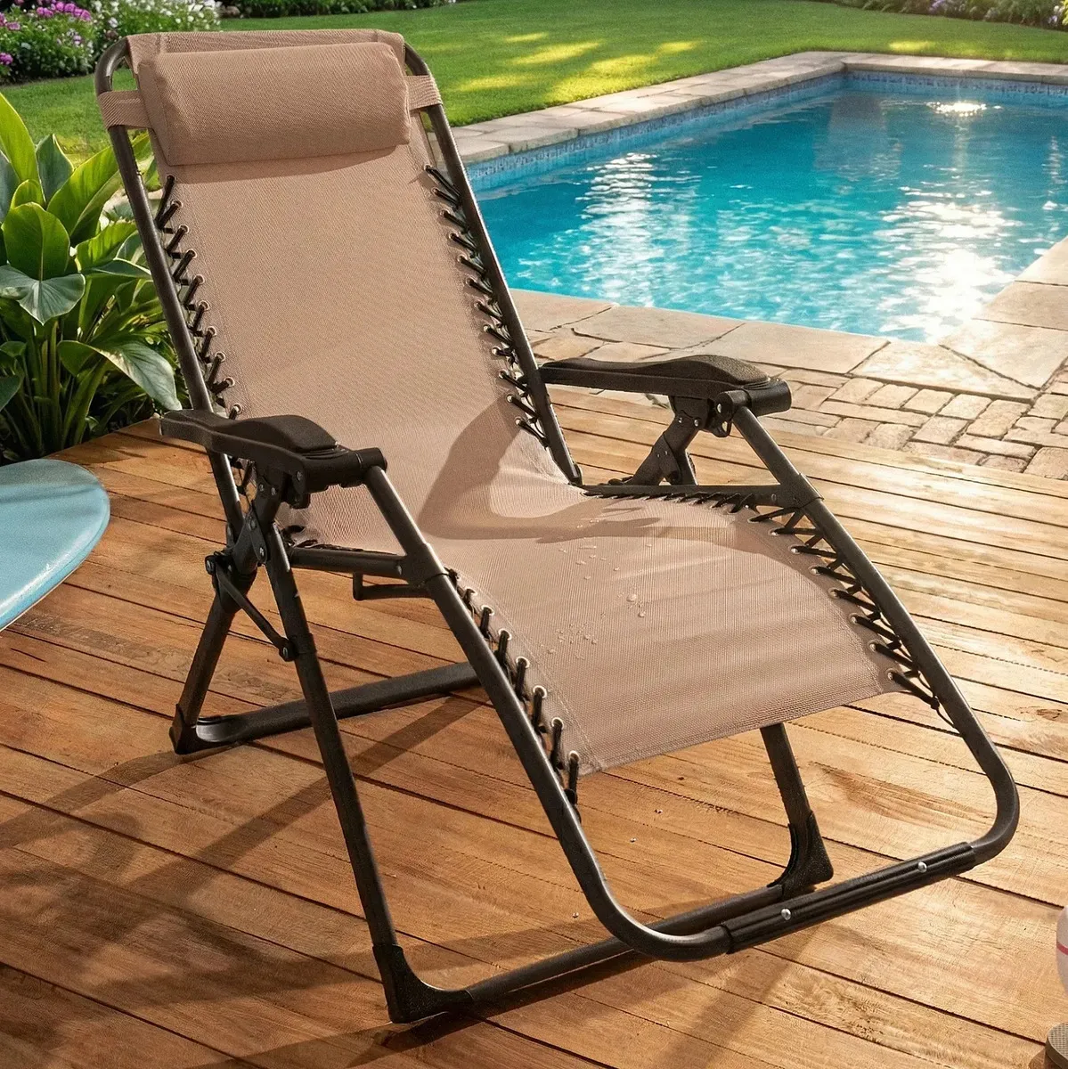 Reposera Gravedad Cero Luxury Home LH-212 Plegable Reforzada - Imagen 4