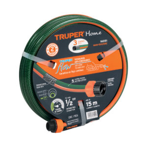 Manguera Reforzada Truper 1/2" 15 Metros 3 Capas