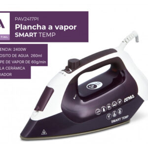 Plancha a Vapor Atma PAV1217PI 2200W Suela Cerámica