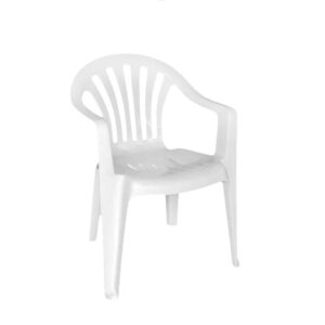 Silla apilable Avelino INY04 Reforzado Blanco hasta 180 Kg