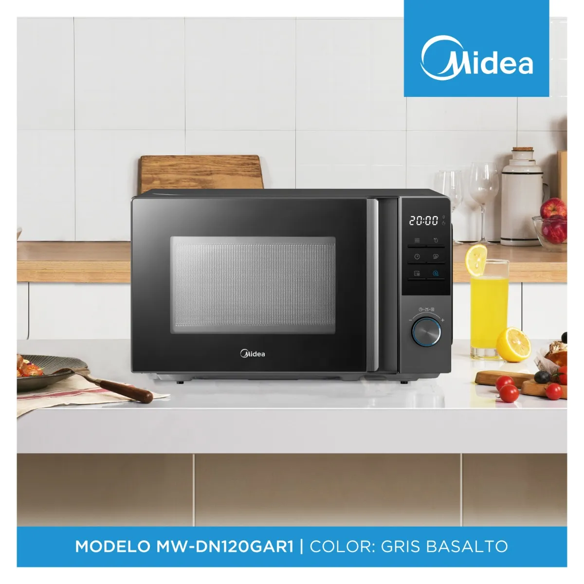 Microondas Midea MW-DN120GAR1 Digital 20 Lts. 700W Gris - Imagen 12
