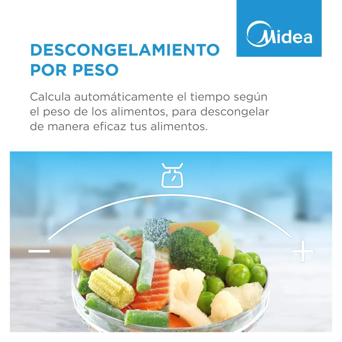 Microondas Midea MW-DN120GAR1 Digital 20 Lts. 700W Gris - Imagen 16
