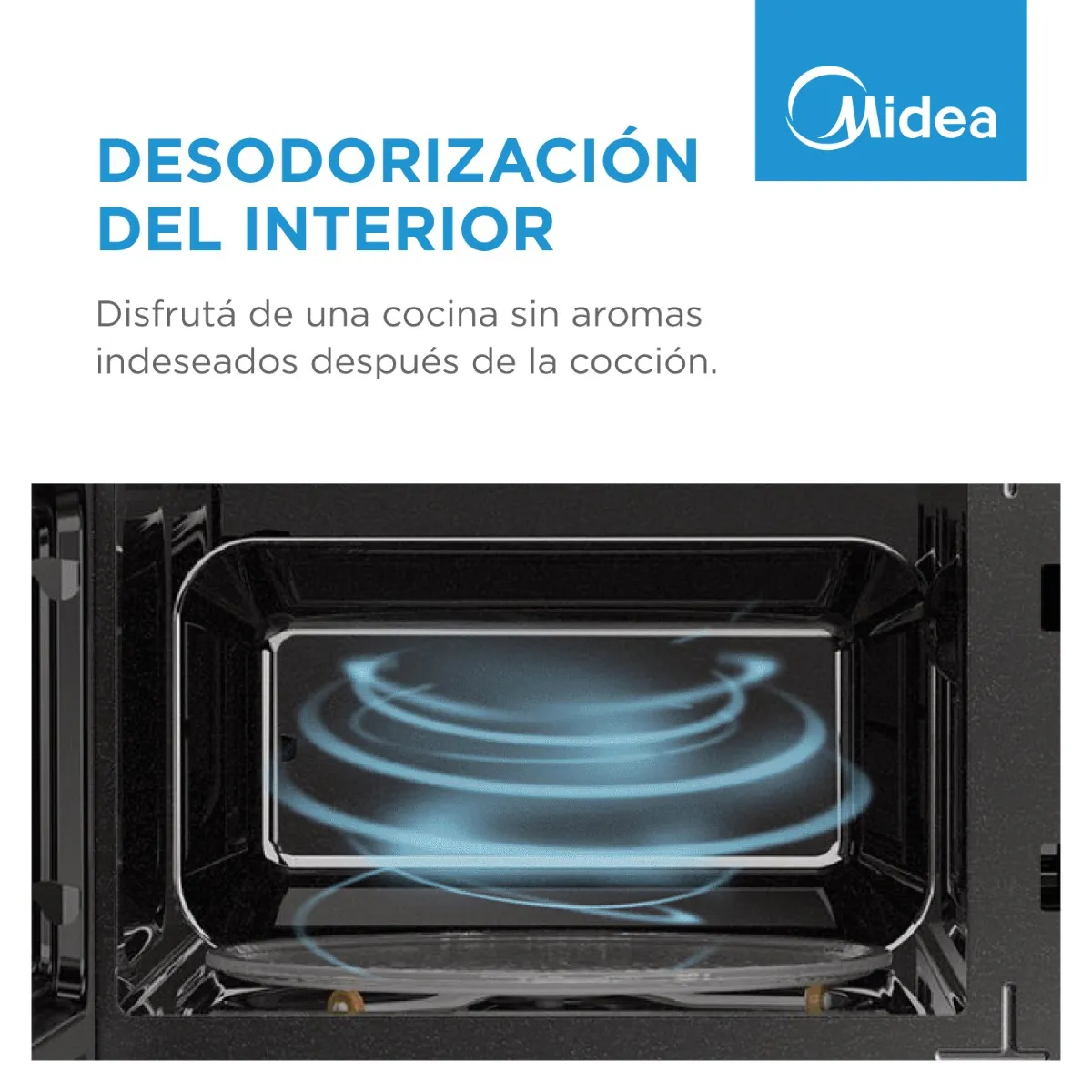 Microondas Midea MW-DN120GAR1 Digital 20 Lts. 700W Gris - Imagen 9
