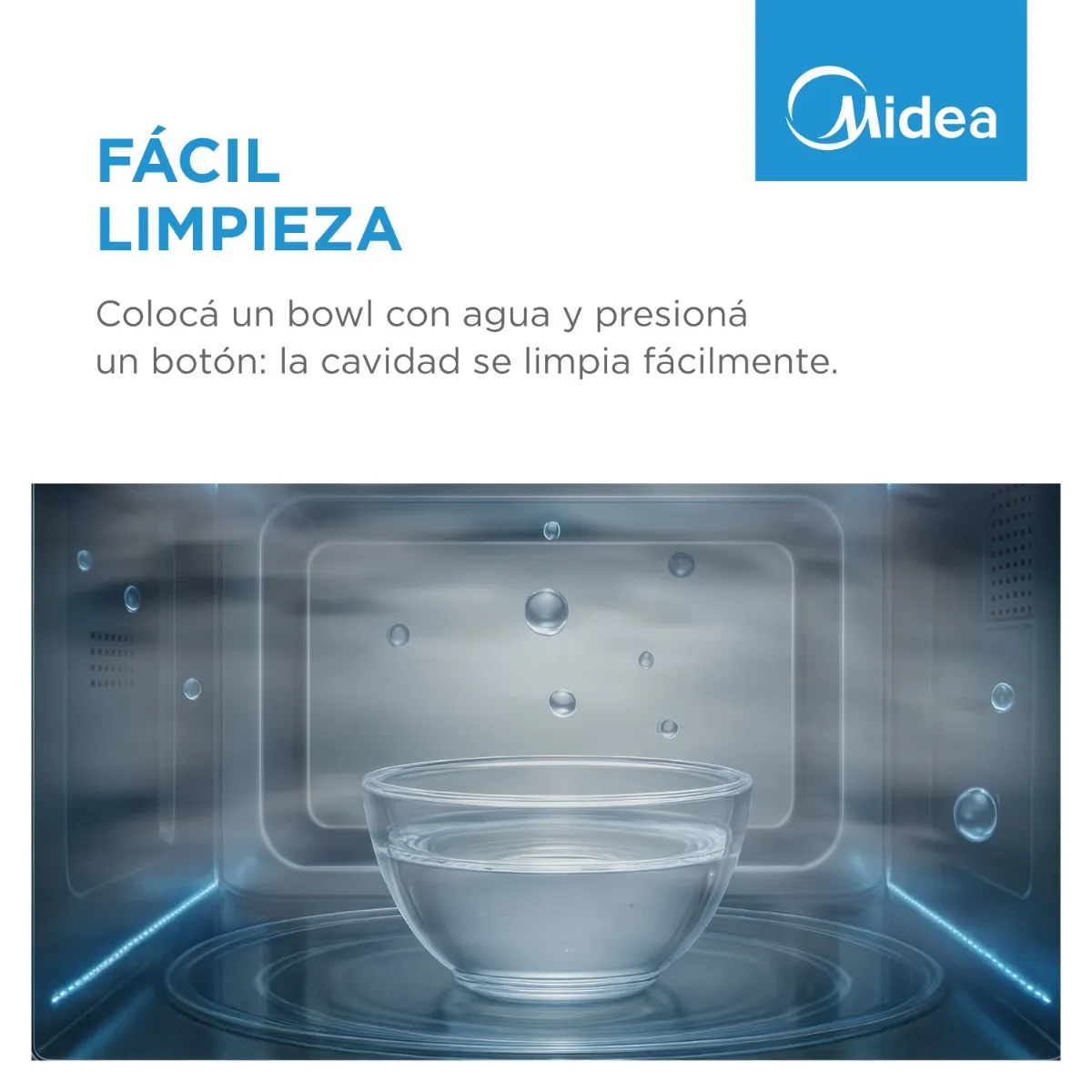 Microondas Midea MW-DN120GAR1 Digital 20 Lts. 700W Gris - Imagen 10
