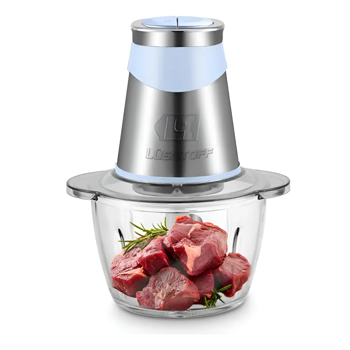 Picadora Procesadora Lüsqtoff LQ-CH080 1200ml Bowl de Vidrio