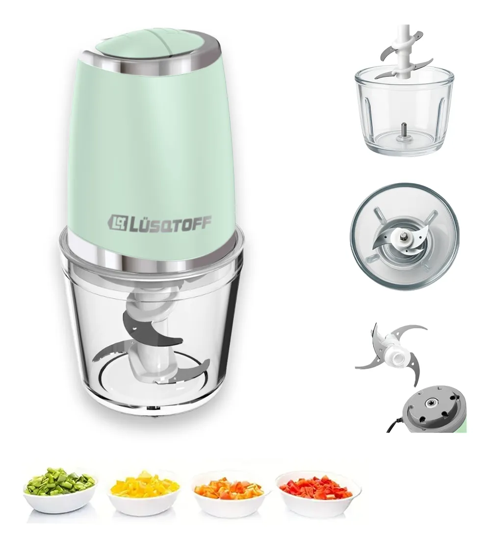 Picadora de Alimentos Lüsqtoff LQ-CH070 600ml Vidrio - Imagen 2