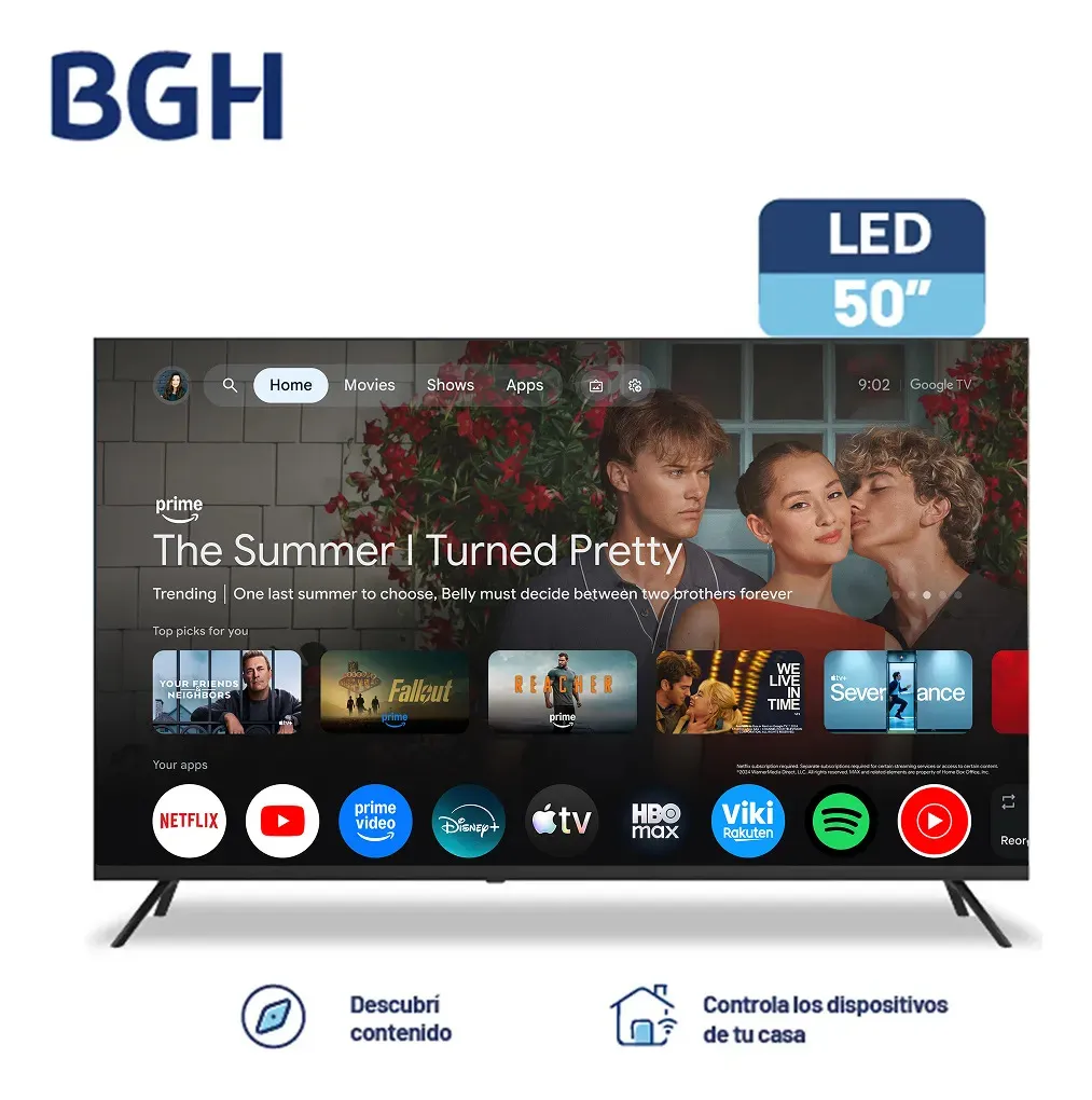 Smart TV 50" BGH B5026US7G QLED 4K Google TV - Imagen 2