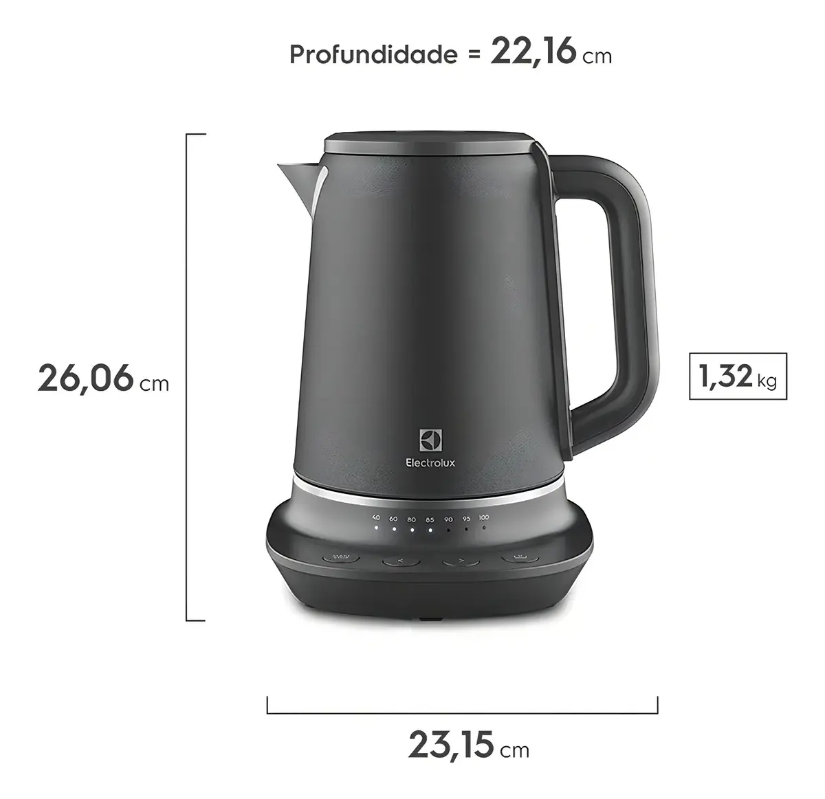 Pava Eléctrica Electrolux Expert EKP70 Digital 1,7L - Imagen 3