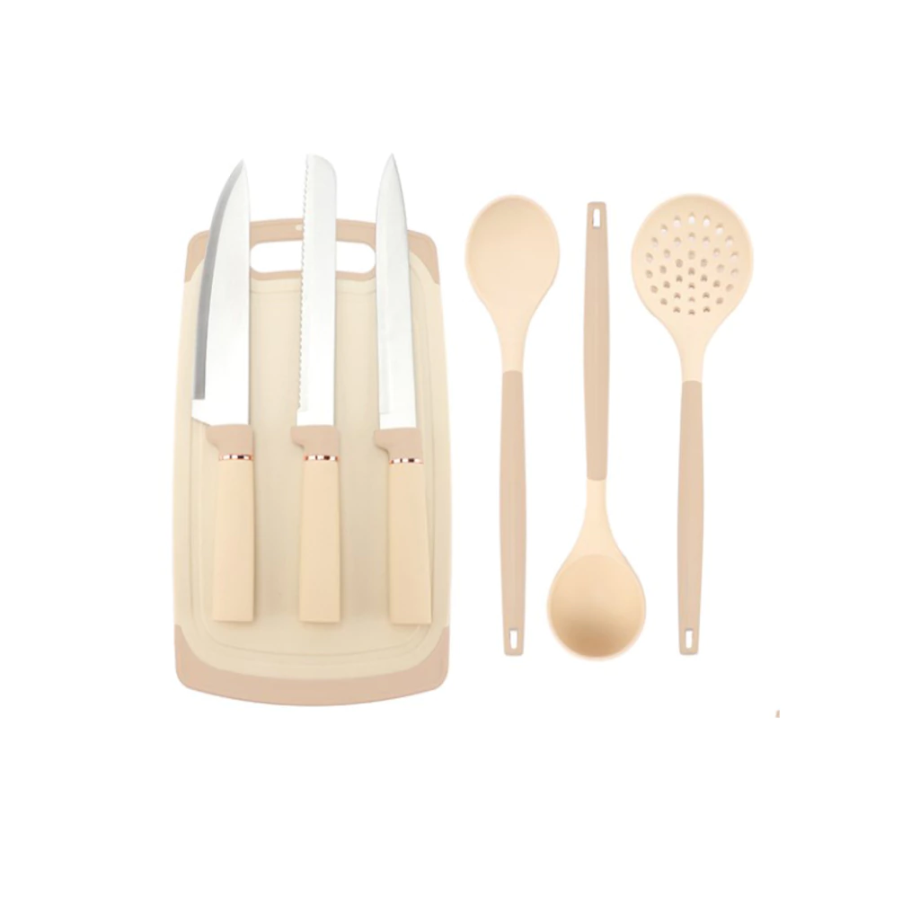 Set de Utensilios Vonne CUSS-AR19 x19 Piezas con Organizador y Tabla Arena - Imagen 3