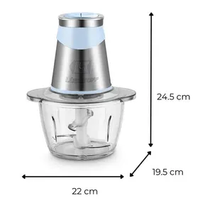 Picadora Procesadora Lüsqtoff LQ-CH080 1200ml Bowl de Vidrio - Imagen 4