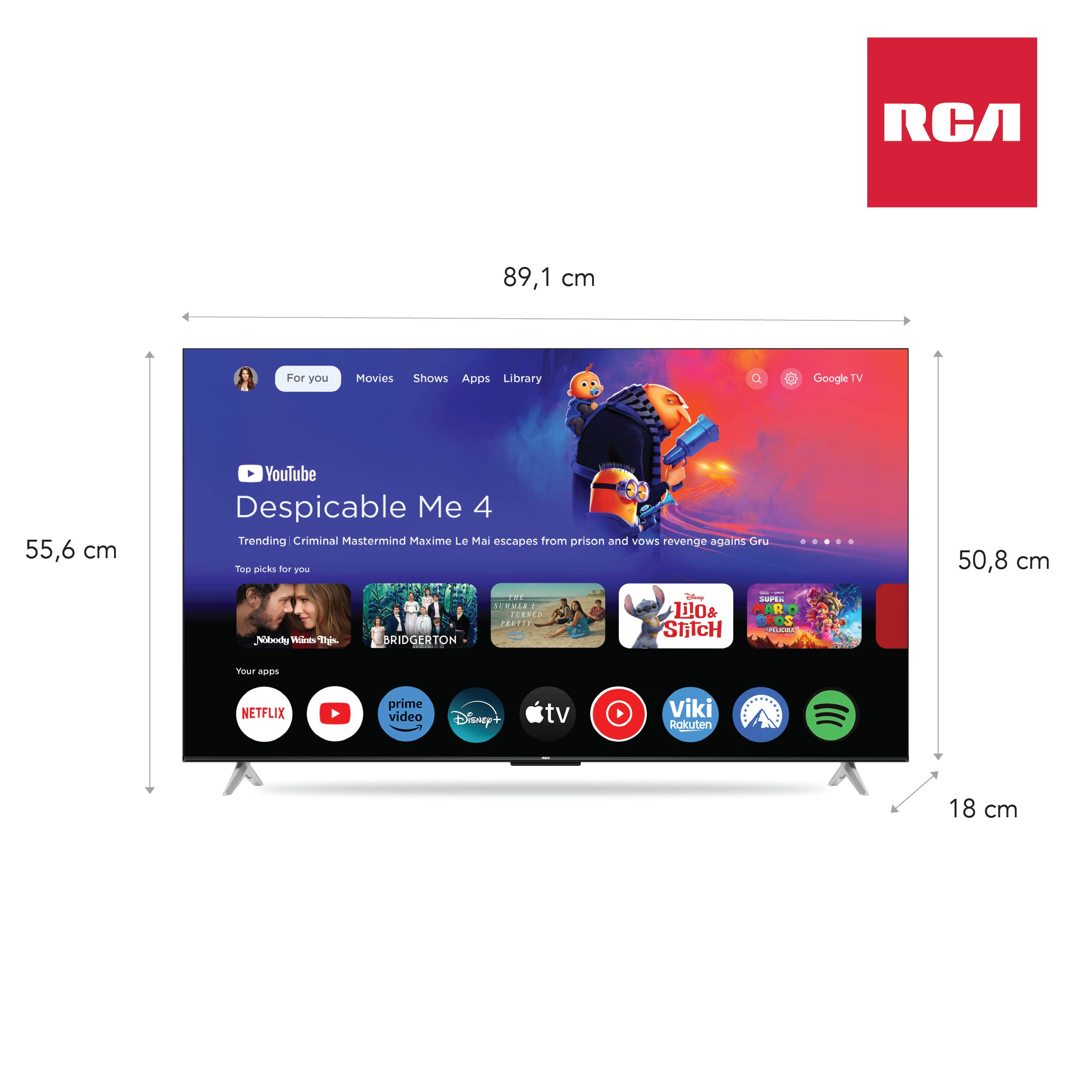 Smart TV 40" RCA C40GL100-F FHD Google TV LED - Imagen 2