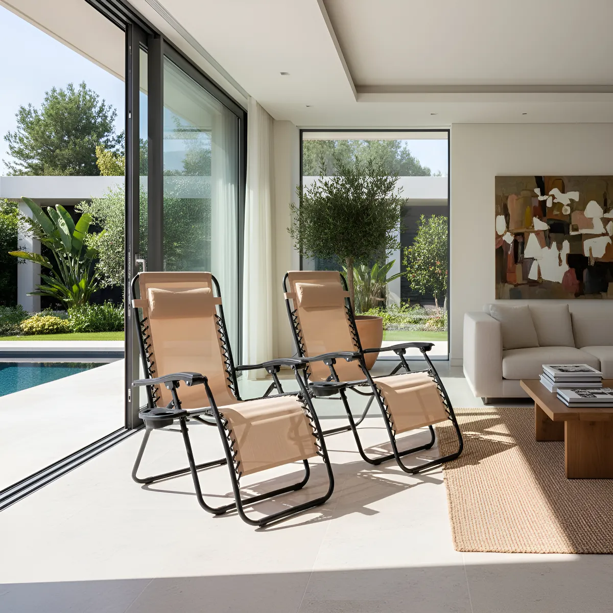 Reposera Gravedad Cero Luxury Home LH-212 Plegable Reforzada - Imagen 12