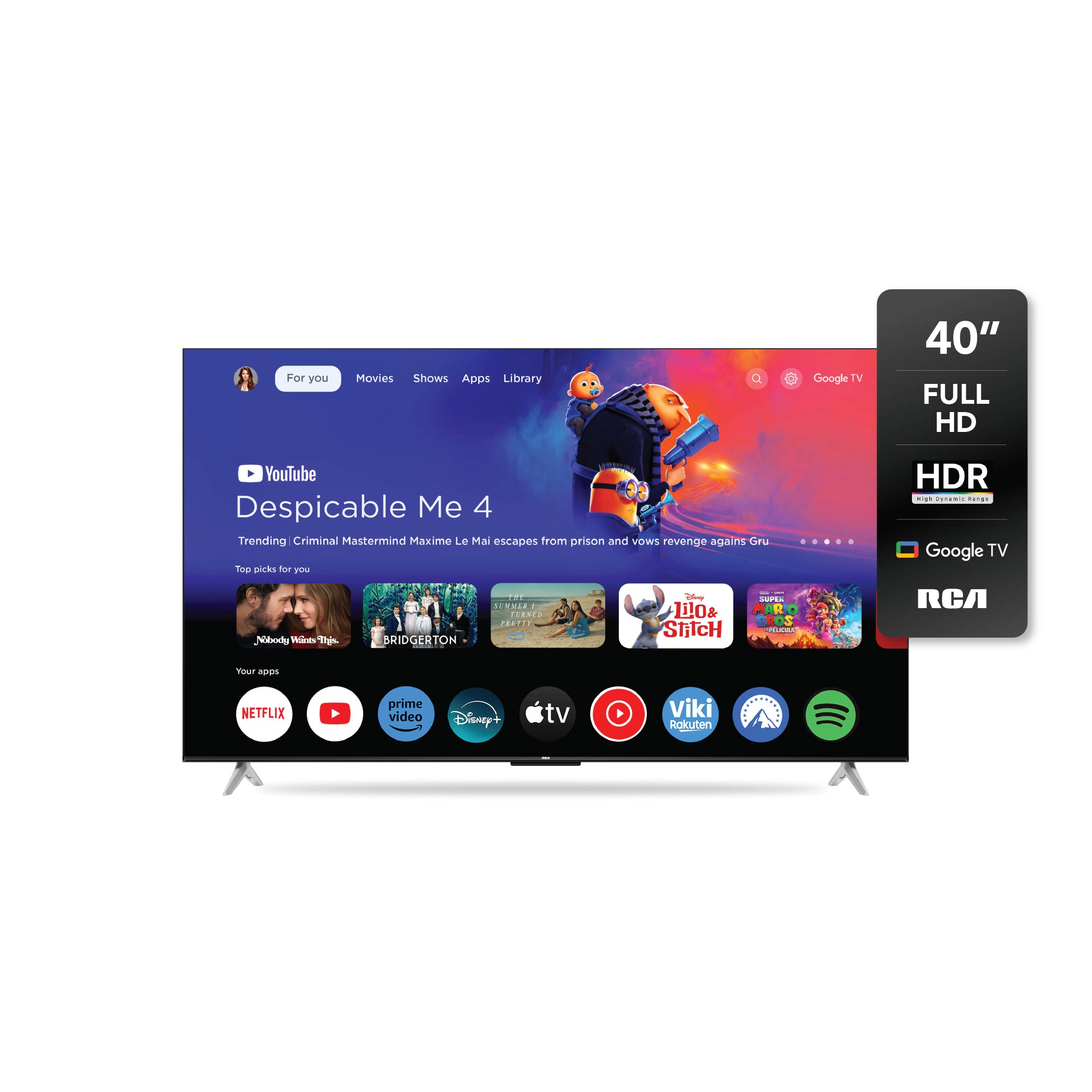 Smart TV 40" RCA C40GL100-F FHD Google TV LED - Imagen 3