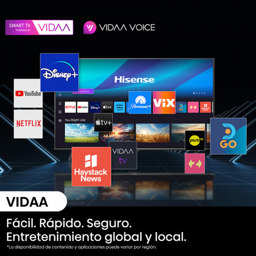 Smart TV 50" Hisense 50A64N UHD 4K VIDAA - Imagen 8
