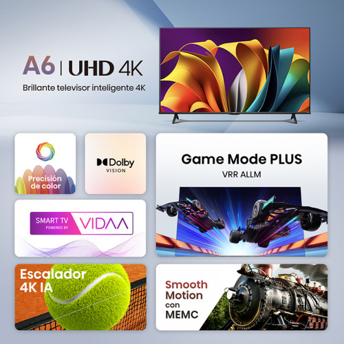 Smart TV 50" Hisense 50A64N UHD 4K VIDAA - Imagen 4