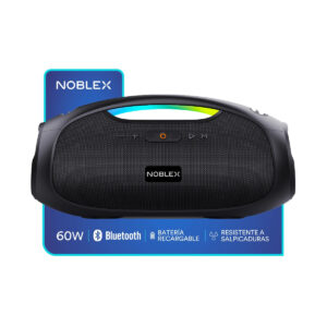 Parlante Portátil Noblex PSB2000P 60W Bluetooth IPX6 Luces LED TWS